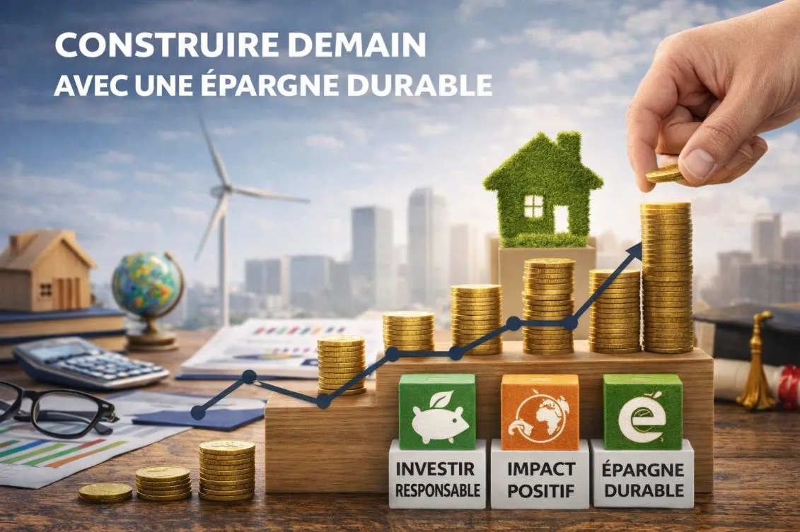 Épargne durable : éolienne, maison verte et croissance