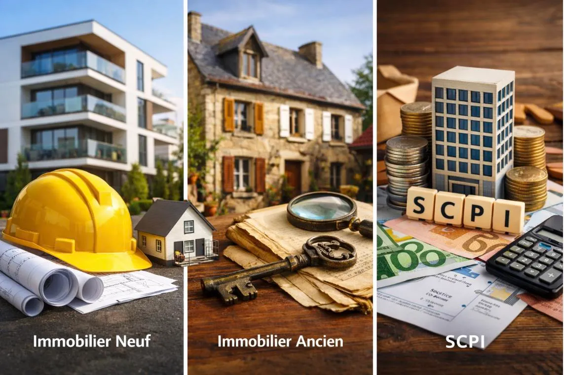 Solutions d'investissement : immobilier neuf, ancien et SCPI